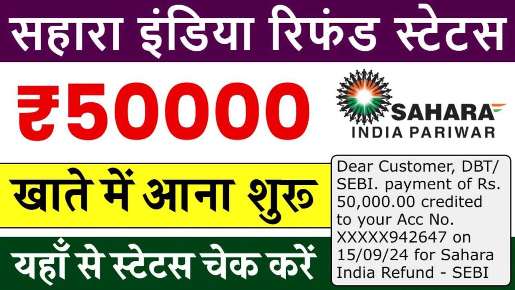 Sahara India Refund Start